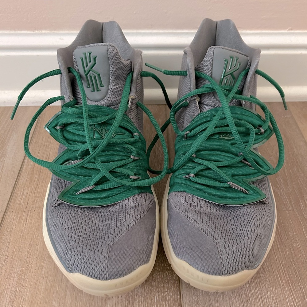 Nike Kyrie 5 - Gray & Green - men’s size 9.5